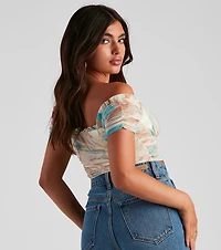 Sweet For You Marble Mesh Bodysuit