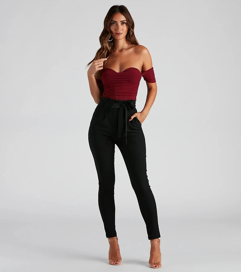 Another Date Mesh Bustier Bodysuit