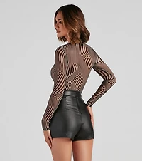 Stunning Illusion Mesh Bodysuit