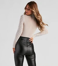 Sweet Chic Pearl Mesh Bodysuit