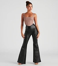 Dream Glitter Mesh Bustier