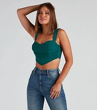 Who's That Girl Ruched Bustier