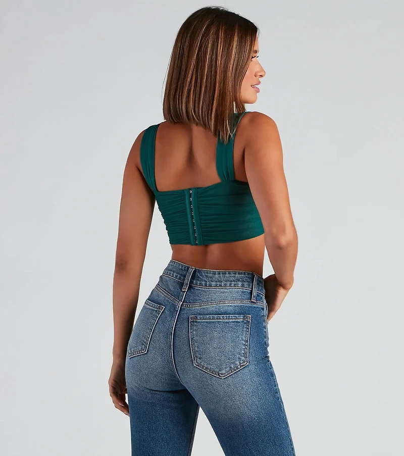 Who's That Girl Ruched Bustier