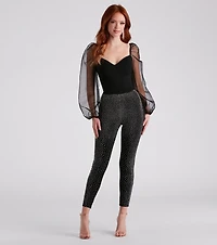 Whimsical Chic Sheer Sleeve Blouse