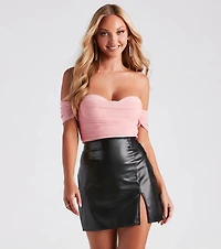 Another Date Mesh Bustier Bodysuit