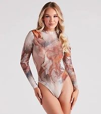 Into The Woods Sheer Mesh Bodysuit