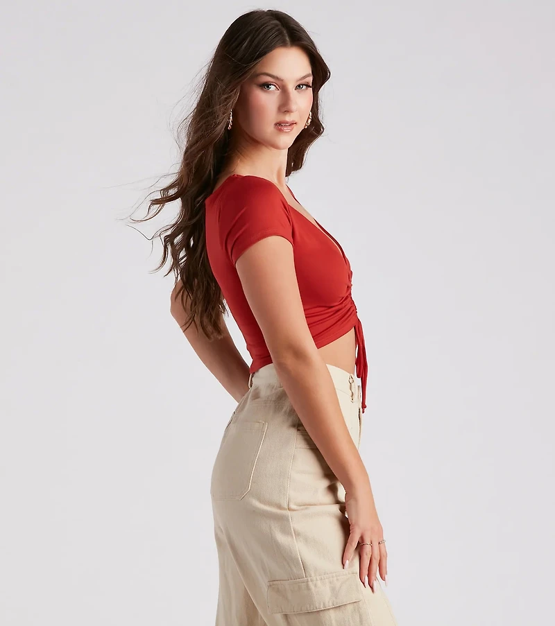 Casual Slay Knit Crop Top