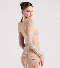 Wrapped Rhinestone Crop Top