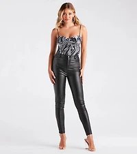 Keep It Fab Marble Swirl Bodysuit