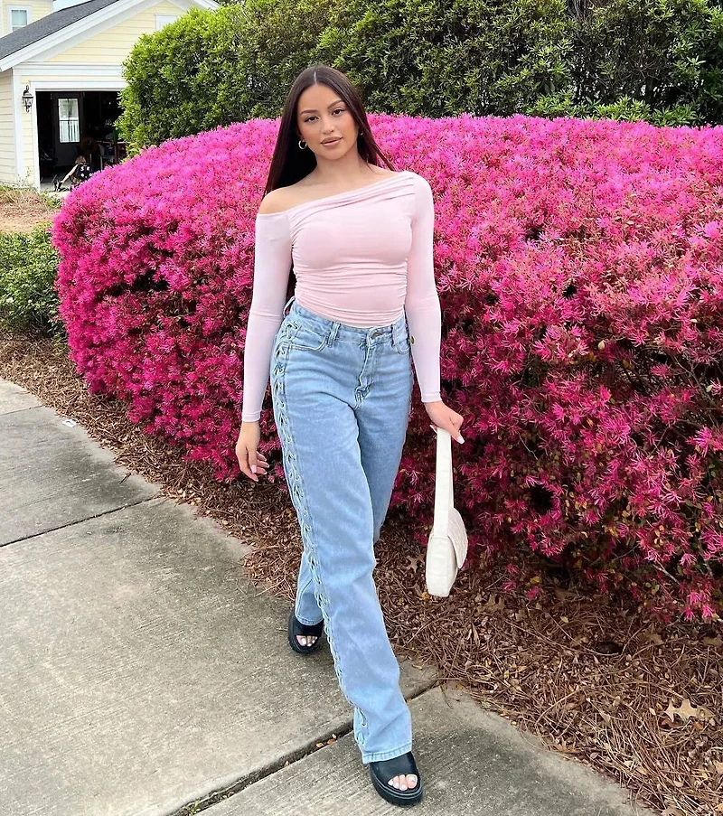 Looking Flawless Smooth Off-The-Shoulder Top