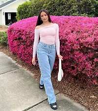 Looking Flawless Smooth Off-The-Shoulder Top