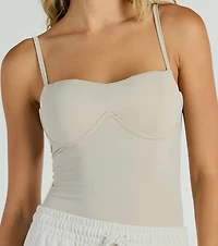 Smooth Silhouette Sweetheart Underwire Bodysuit