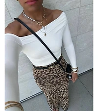 Looking Flawless Smooth Off-The-Shoulder Top