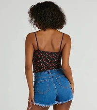 Taste Of Cherry Lace Cami Tank Top
