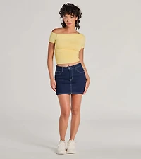 Flawless 'Fit Off-The-Shoulder Smooth Knit Top