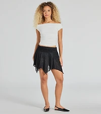 Chic Perfection Off-The-Shoulder Knit Top