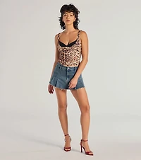 Chic Instinct Leopard Print Sleeveless Top