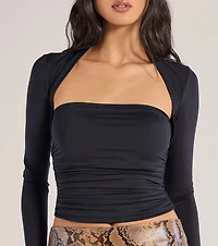 Effortlessly Chic Long Sleeve Ruched Top