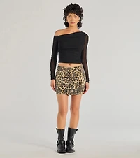 Sultry Fave Sheer Mesh Long Sleeve Top