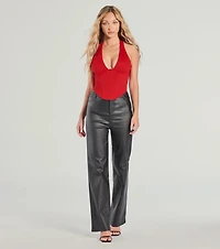 Sleek And Stunning Corset Halter Top