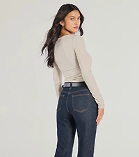 Love To Shine Glitter Long Sleeve Top