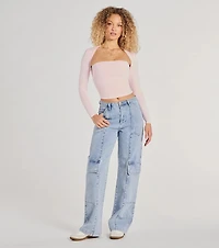 Effortlessly Chic Long Sleeve Ruched Top
