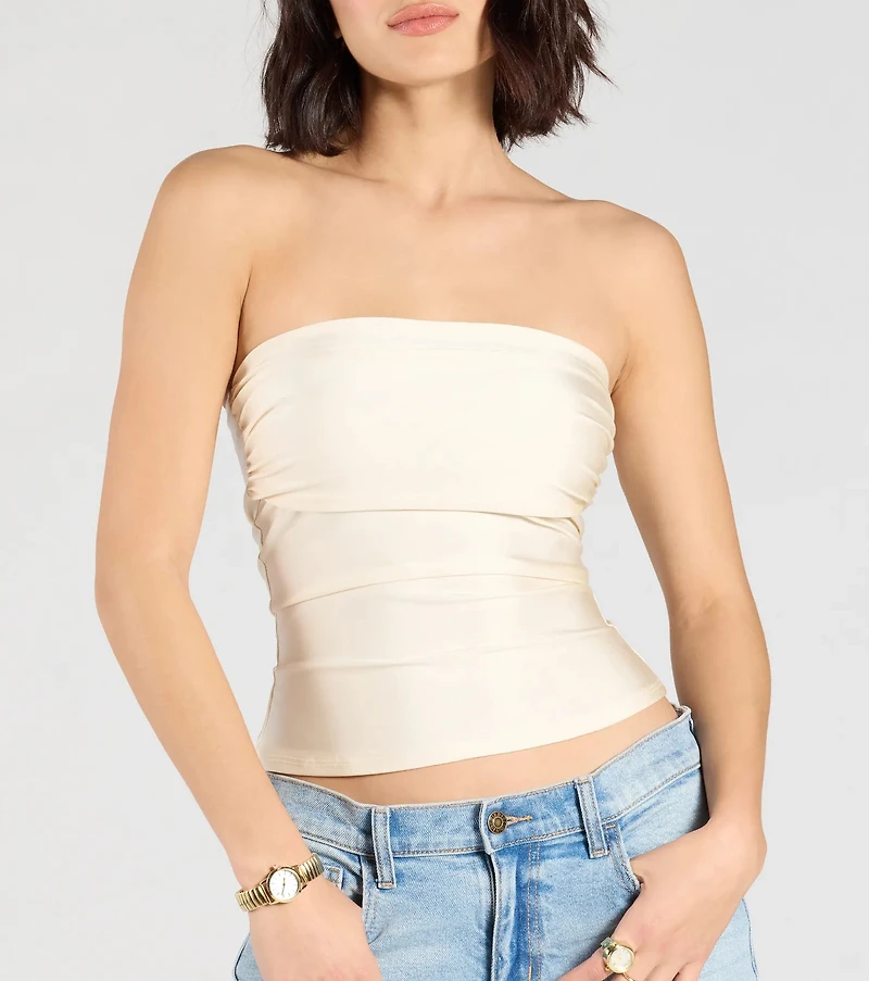 Carefree And Cute Crop Tube Top
