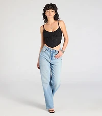 Major Impression Lace-Up Corset Top