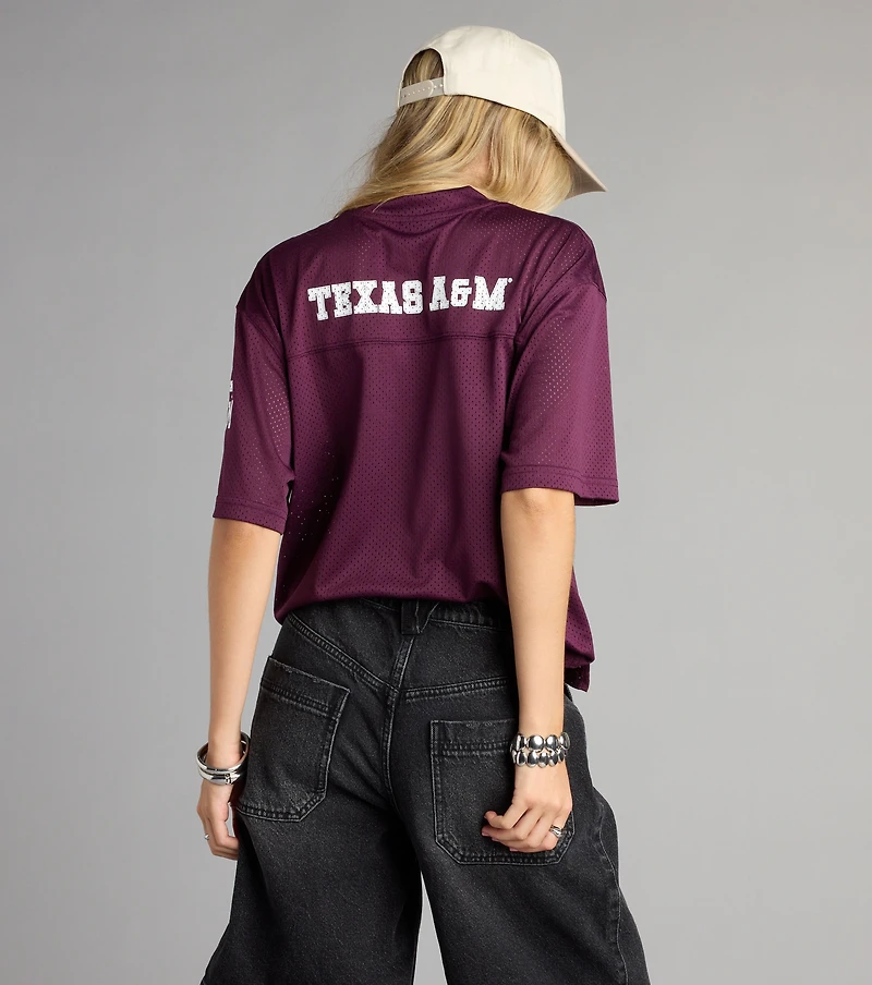 Squad Goals Texas A&M® Cropped Jersey Top