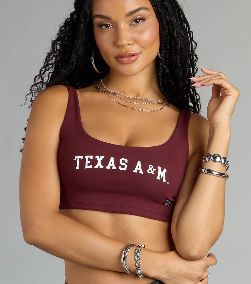 Smart Looks Texas A&M® Cropped Tank Top