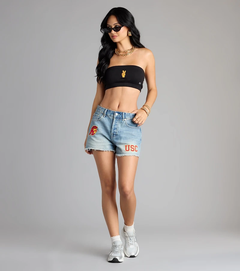 Victory Vibes Only USC® Bandeau Crop Top