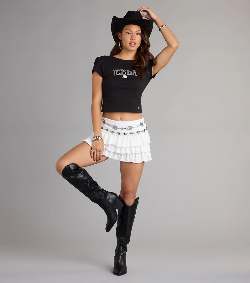 Keep Staring Texas A&M® Open Back Crop Top