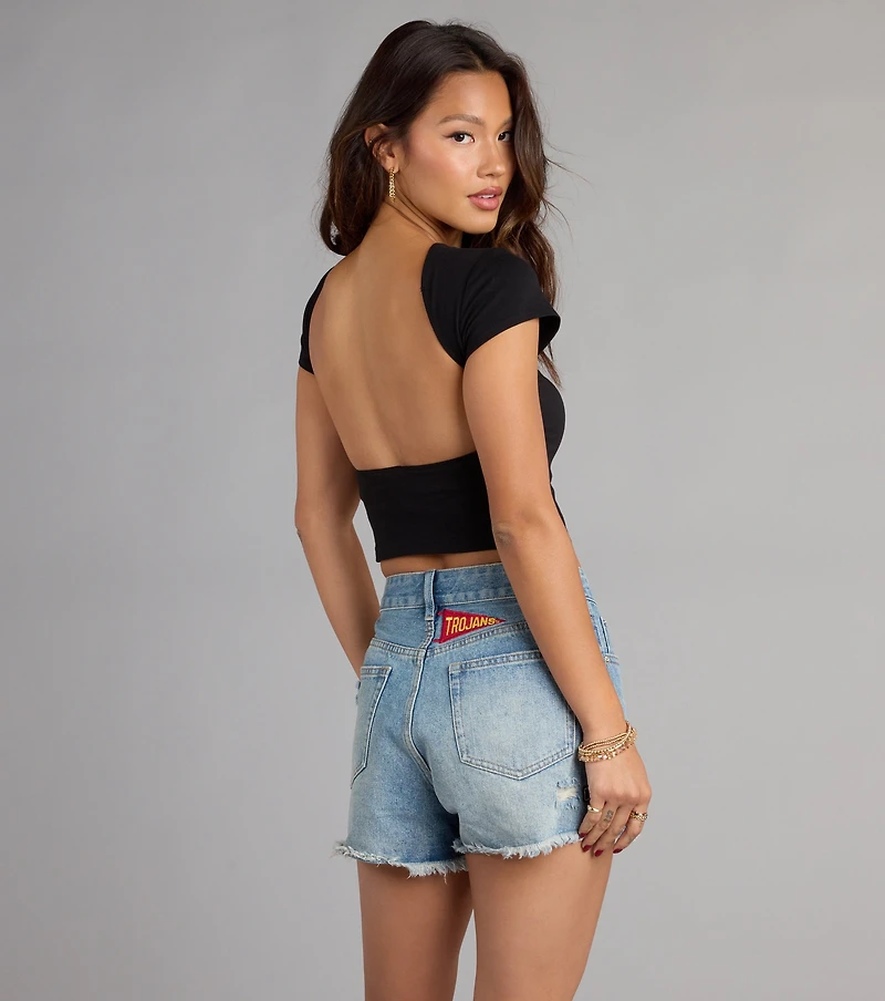 Fight On!® Flair USC® Open Back Crop Top