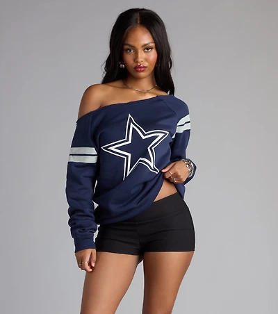 Stadium Star Dallas Football Team Pull-Over Top