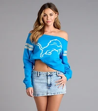 Tailgate Babe Detroit Football Team Pull-Over Top