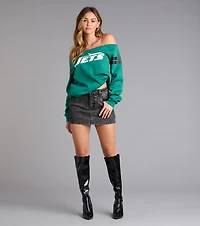Next Level New York Football Team Pull-Over Top