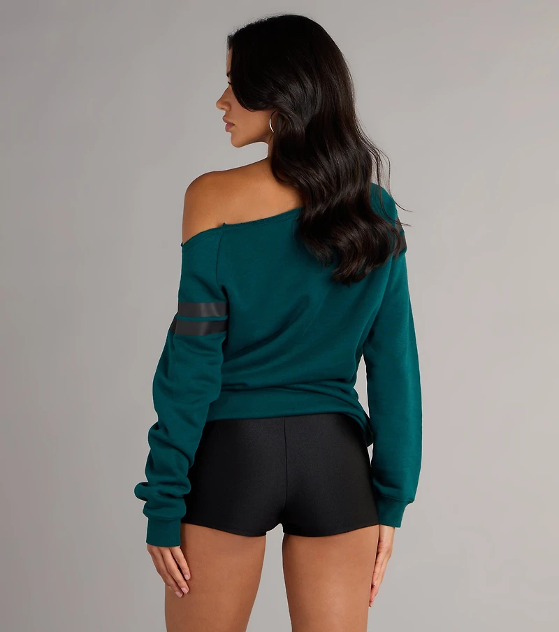 Off-Duty Win Philadelphia Football Team Pull-Over Top