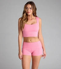 Elevated Era Ribbed Knit Cropped Tank Top