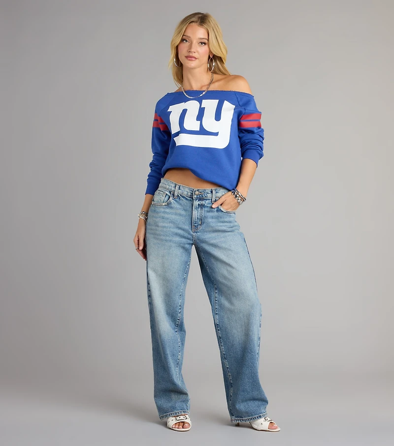 Sideline Chic New York Football Team Pull-Over Top