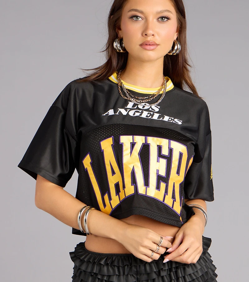 Ultra Game NBA Los Angeles Lakers Crop Top