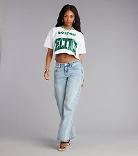 Ultra Game NBA Boston Celtics Crop Top