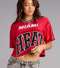 Ultra Game NBA Miami Heat Crop Top