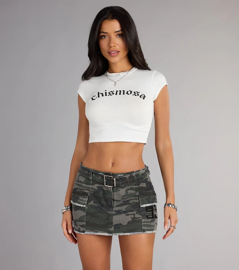 Chismosa Queen Cropped Graphic Tee