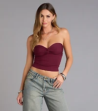 More To Come Twist Tube Crop Top