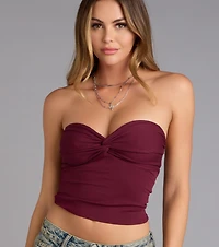 More To Come Twist Tube Crop Top