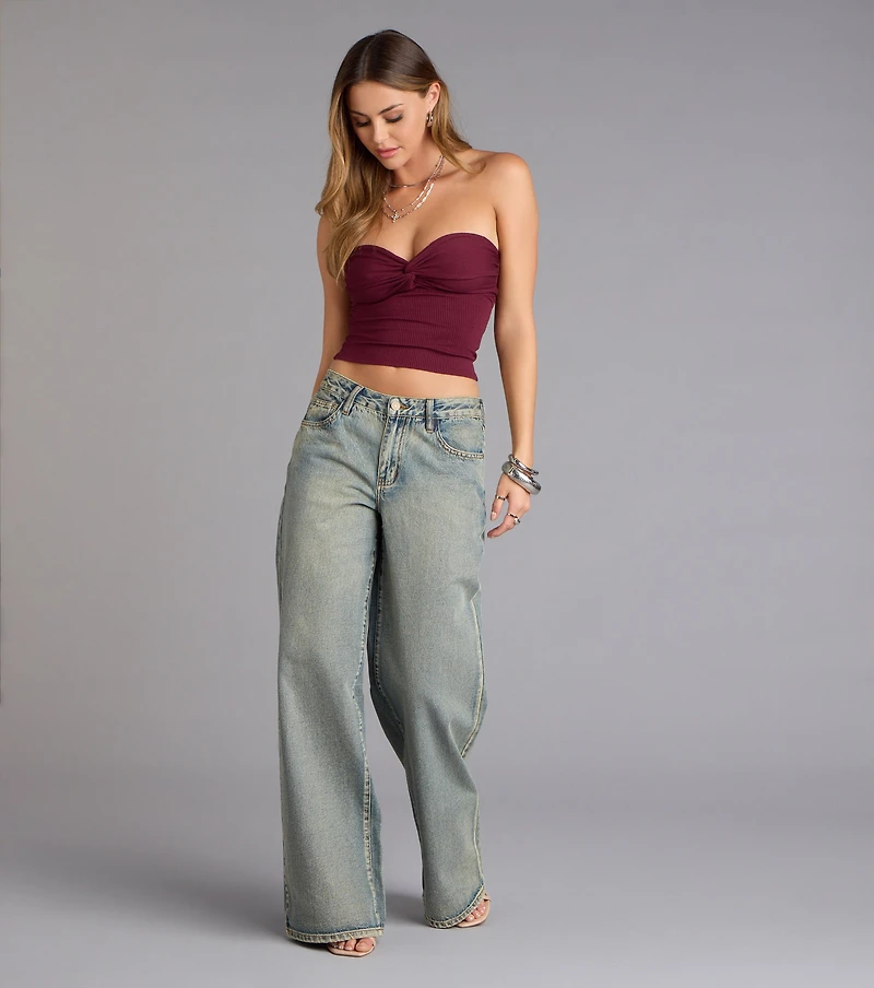 More To Come Twist Tube Crop Top