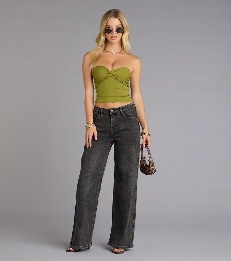 More To Come Twist Tube Crop Top