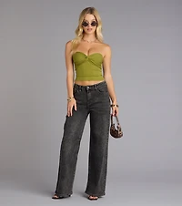 More To Come Twist Tube Crop Top