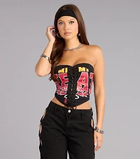 Ultra Game NBA Miami Heat Corset Top