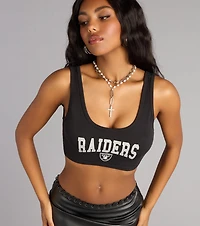 Ultra Game NFL Las Vegas Raiders Crop Tank Top